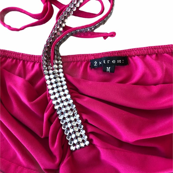 Y2k vintage hot pink halter top by 2xtremz - Picture 3 of 4